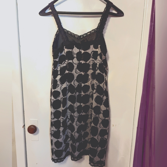 Size 6 Bianca Nygard Black/grey Print Slip Dress - Picture 2 of 2